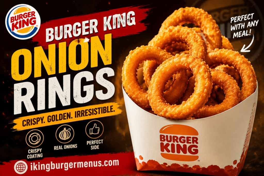 Burger King Onion Rings Menu with Prices 2026