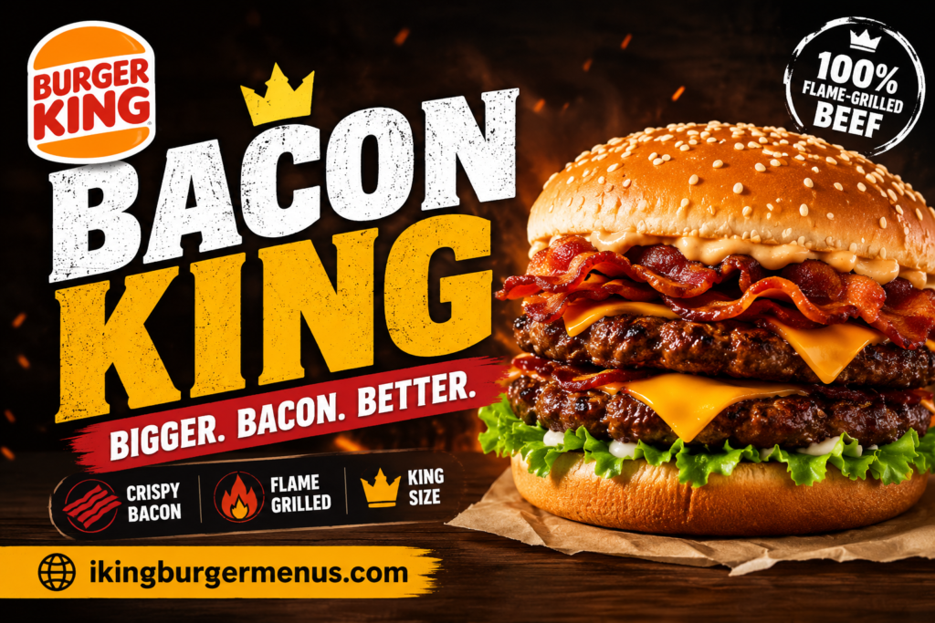 Burger King Bacon King Menu with Prices 2026