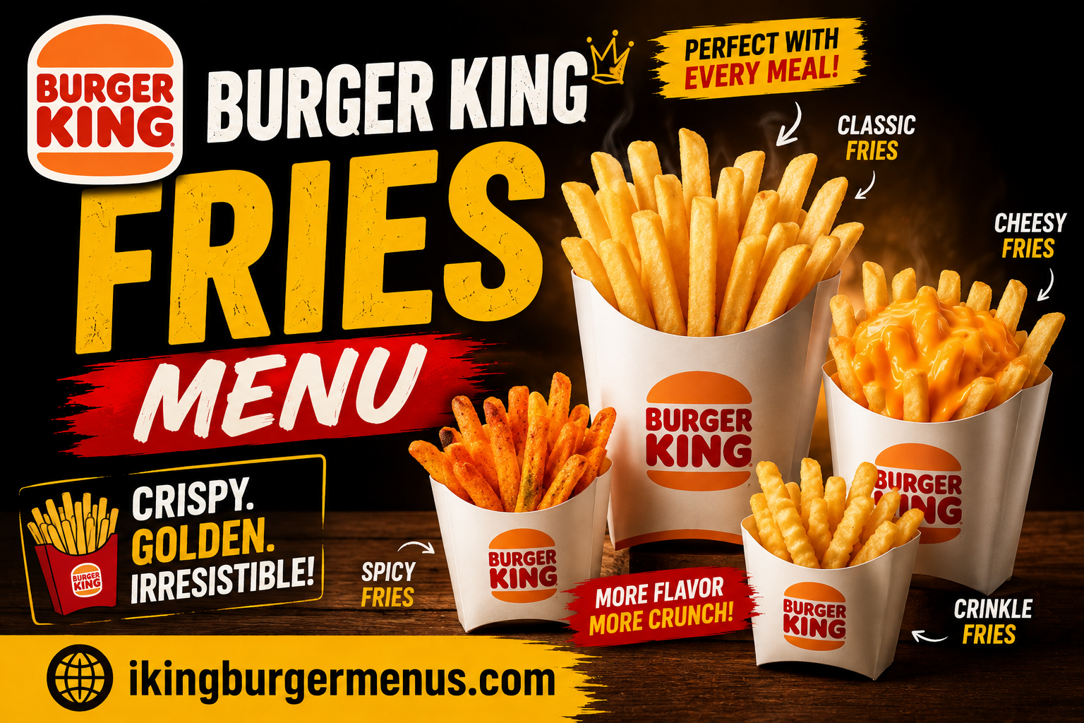 Burger King Fries Menu with Prices 2026