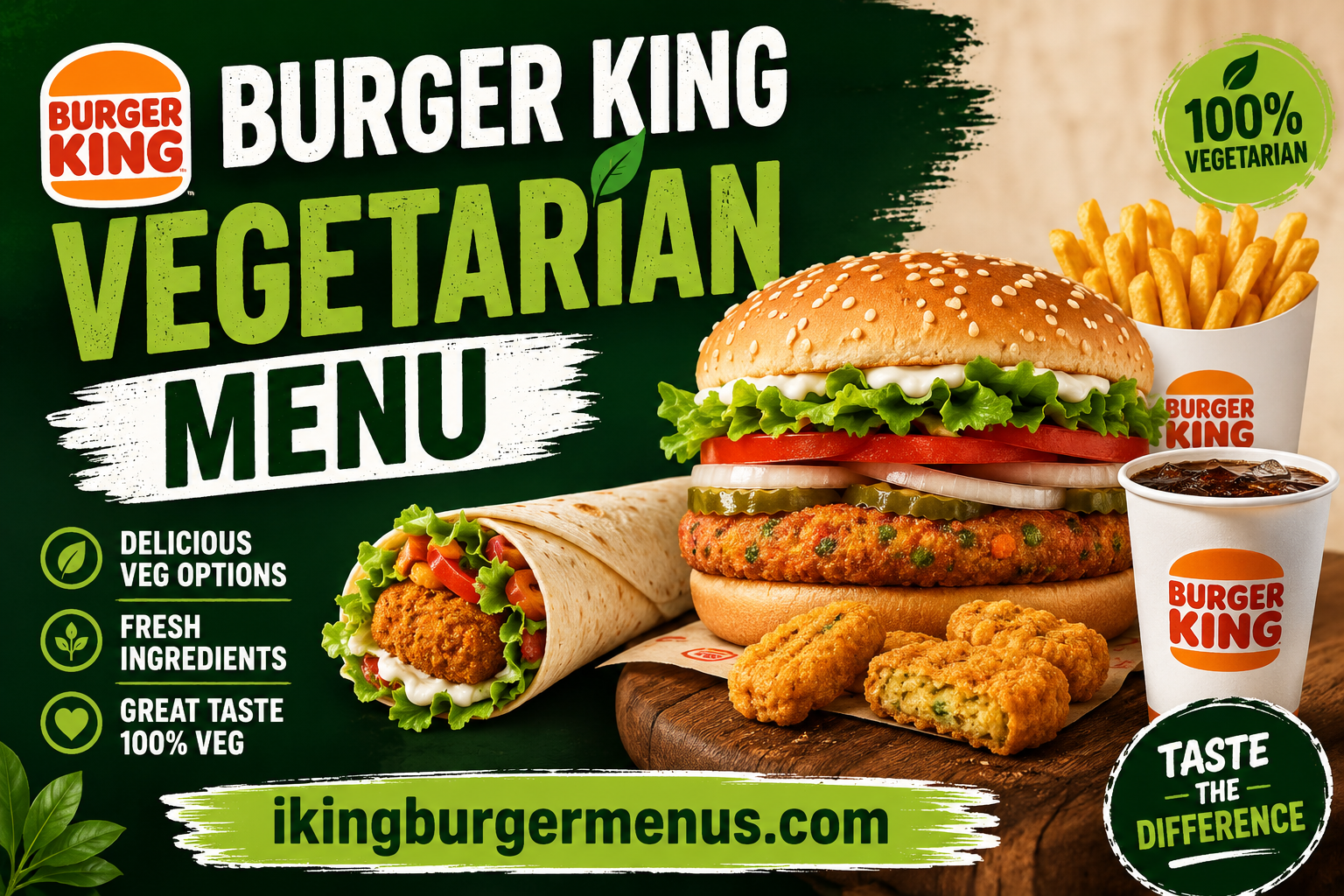 Burger King Vegetarian Menu with Prices 2026