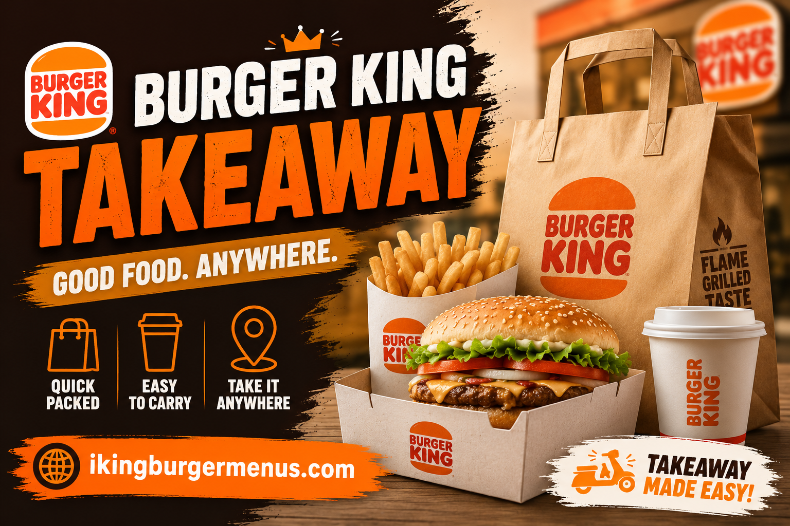 Burger King Takeaway Menu with Prices 2026