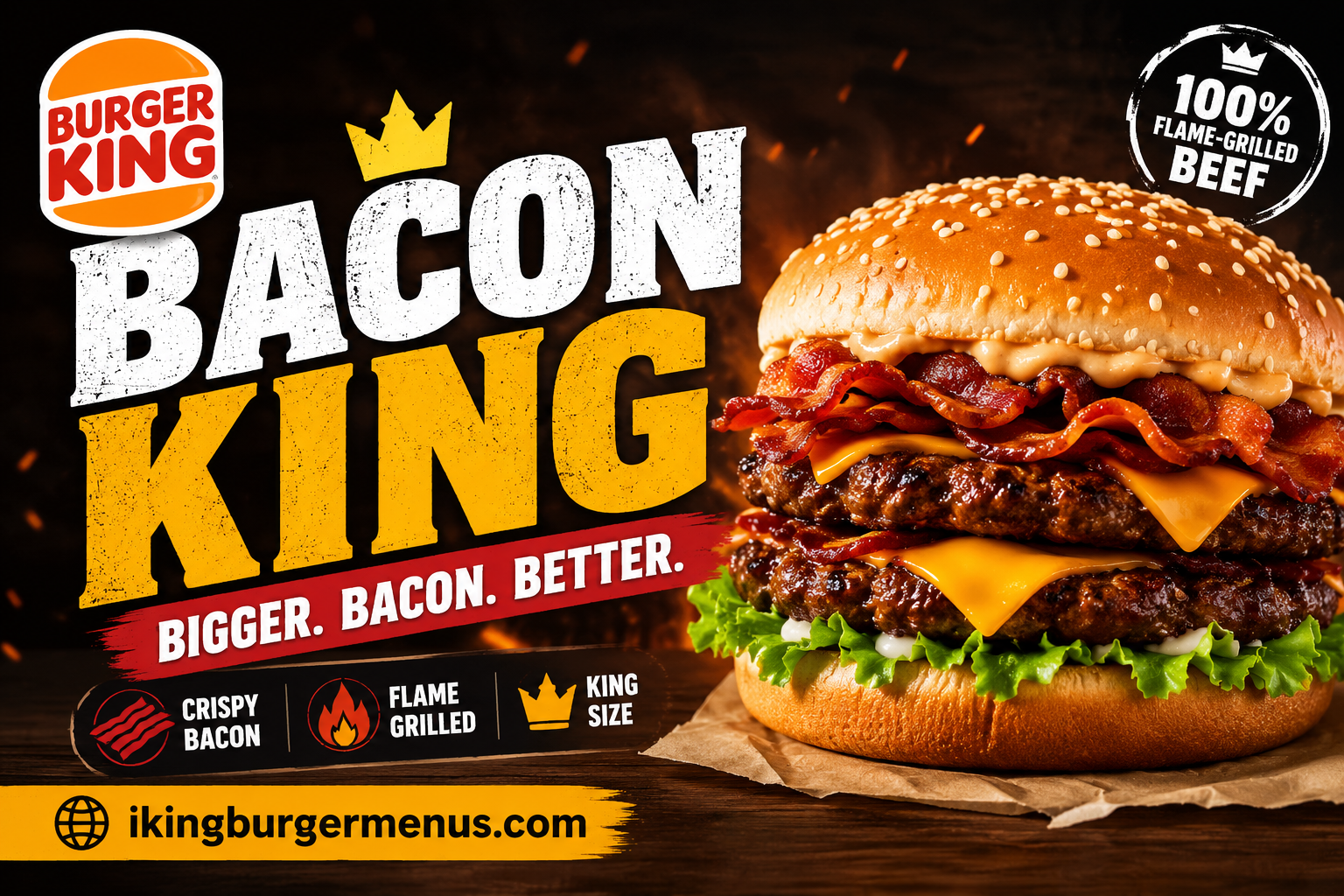 Burger King Bacon King Menu with Prices 2026