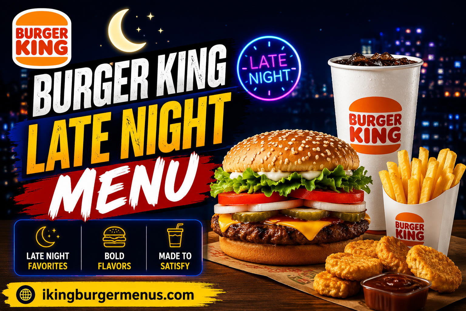 Burger King Late Night Menu with Prices 2026