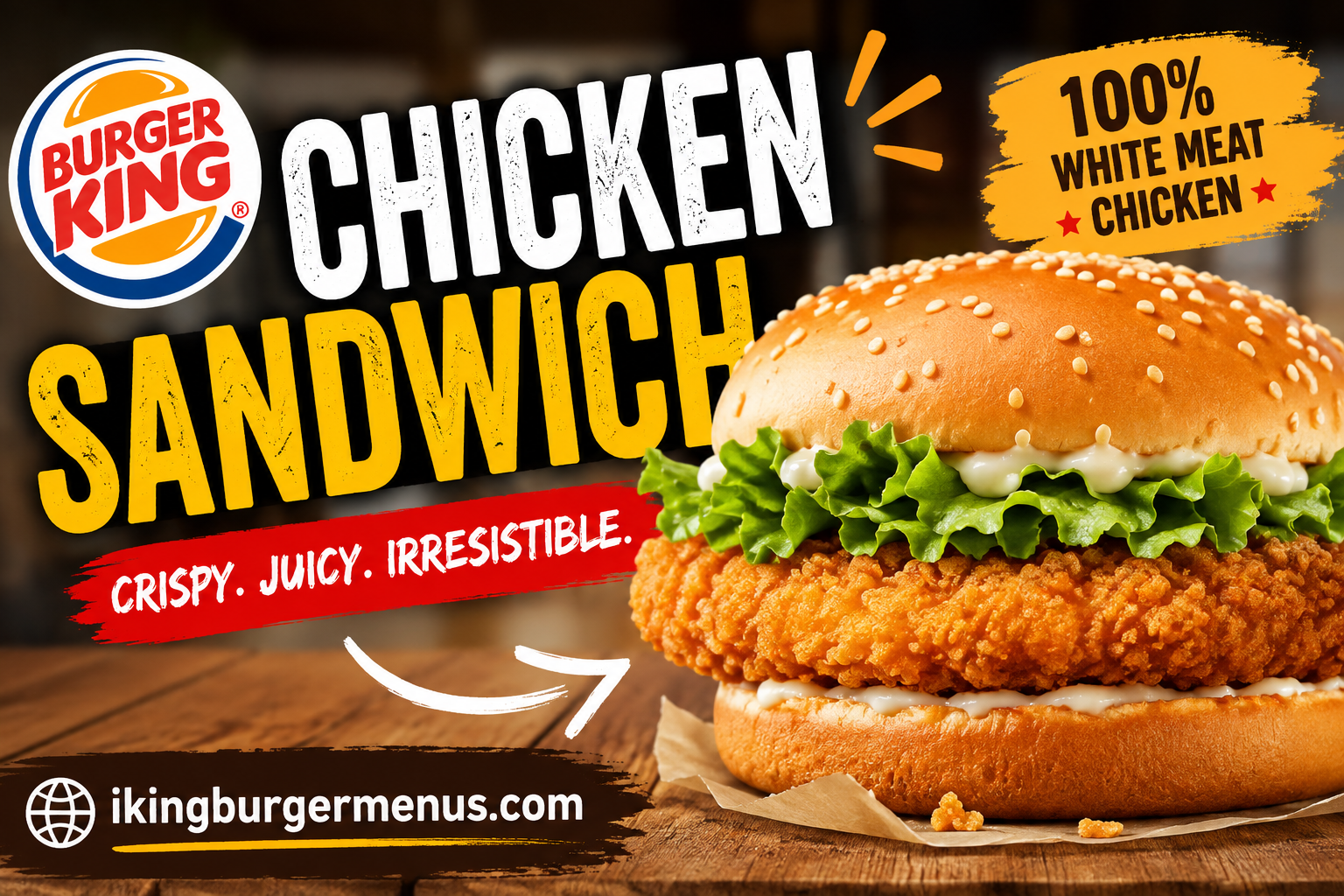 Burger King Chicken Sandwich Menu with Prices 2026
