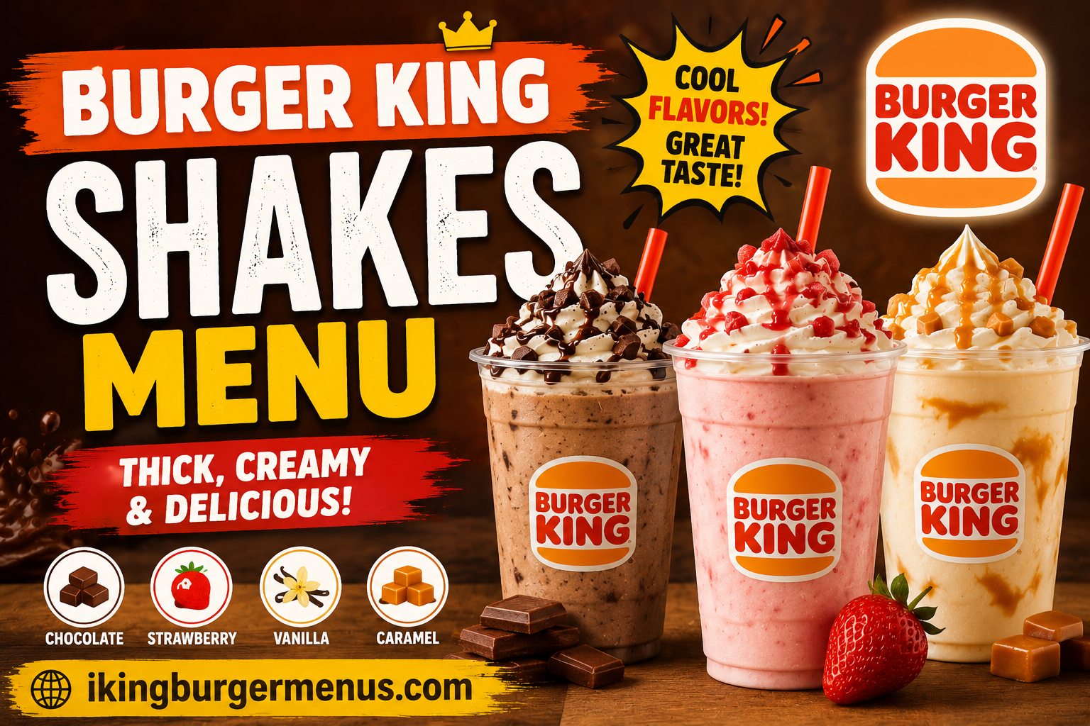 Burger King Shakes Menu with Prices 2026