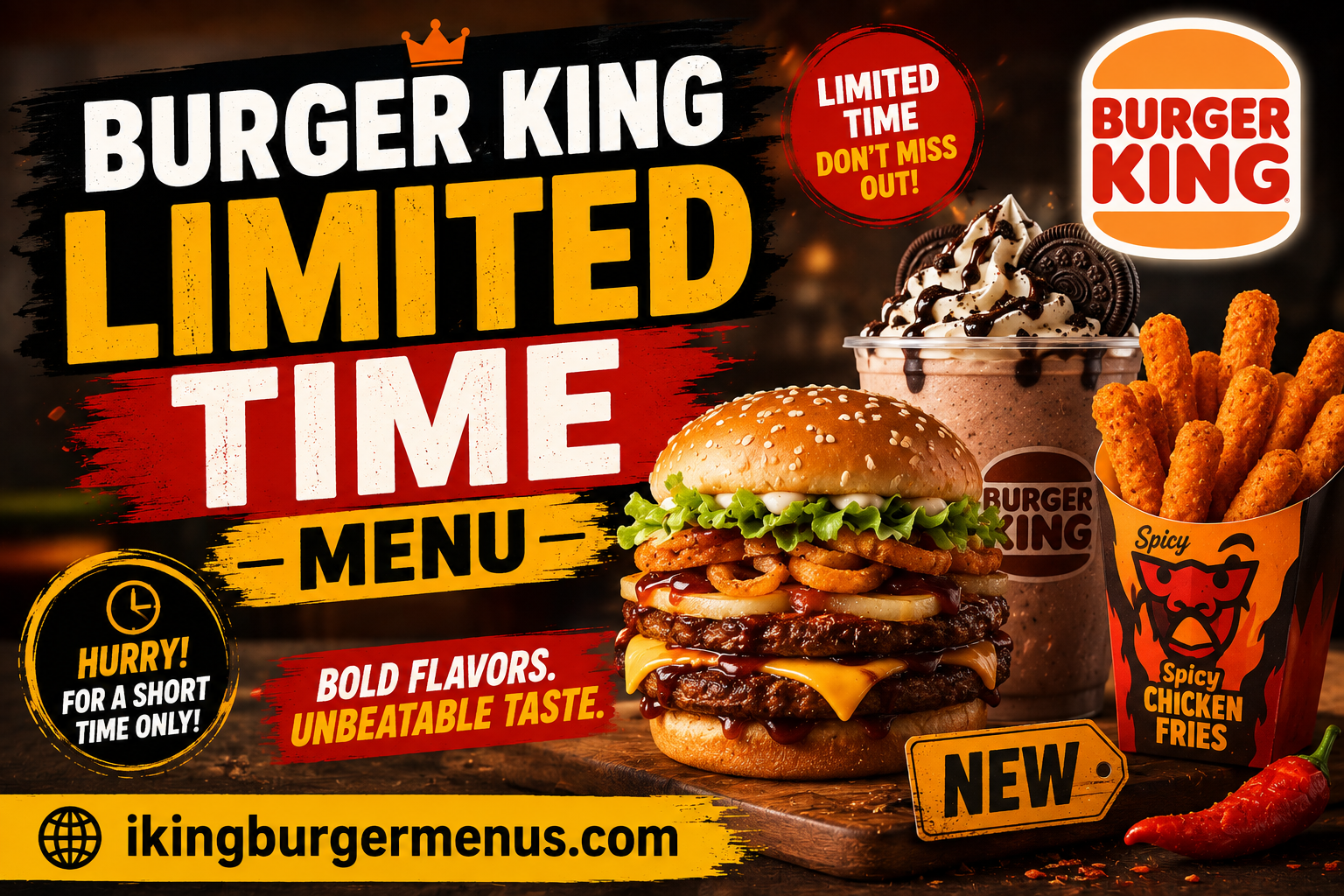 Burger King Limited Time Menu with Prices 2026