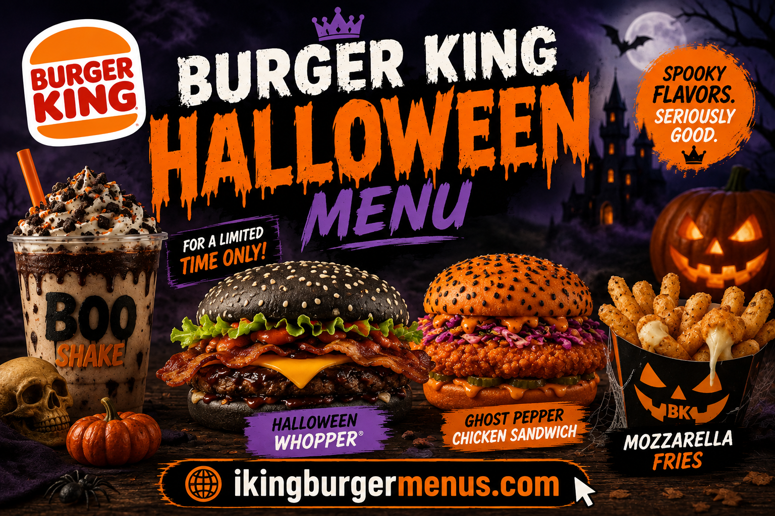 Burger King Halloween Menu with Prices 2026