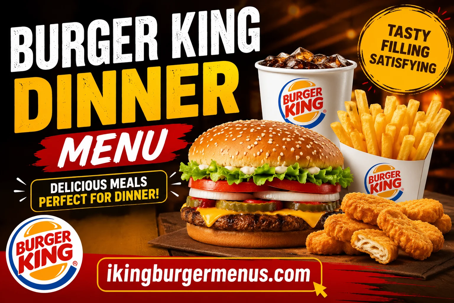 Burger King Dinner Menu with Prices 2026
