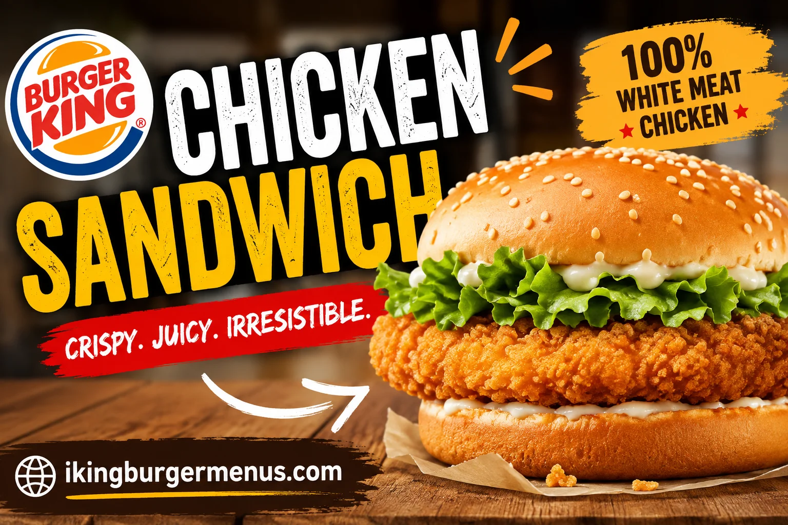 Burger King Chicken Sandwich Menu with Prices 2026